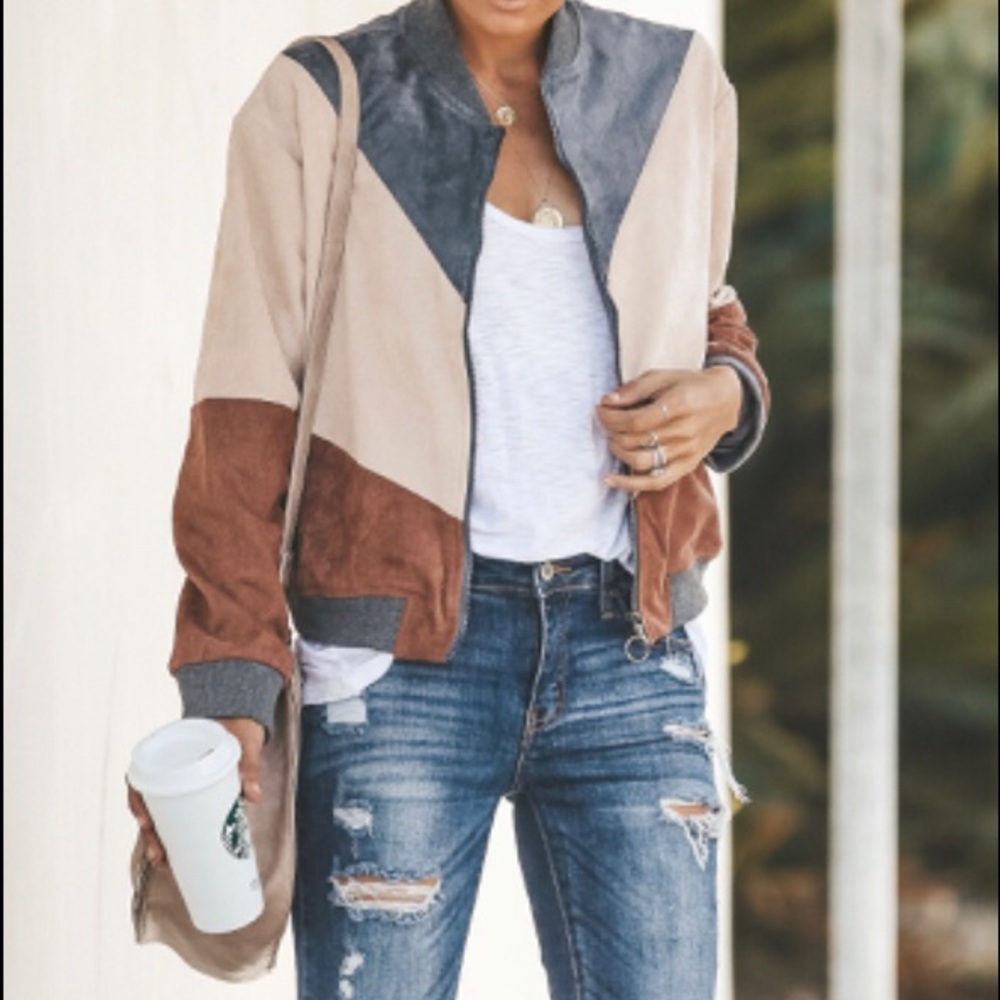 Vici Dolls “Bandwagon Pocketed Colorblock Jacket”